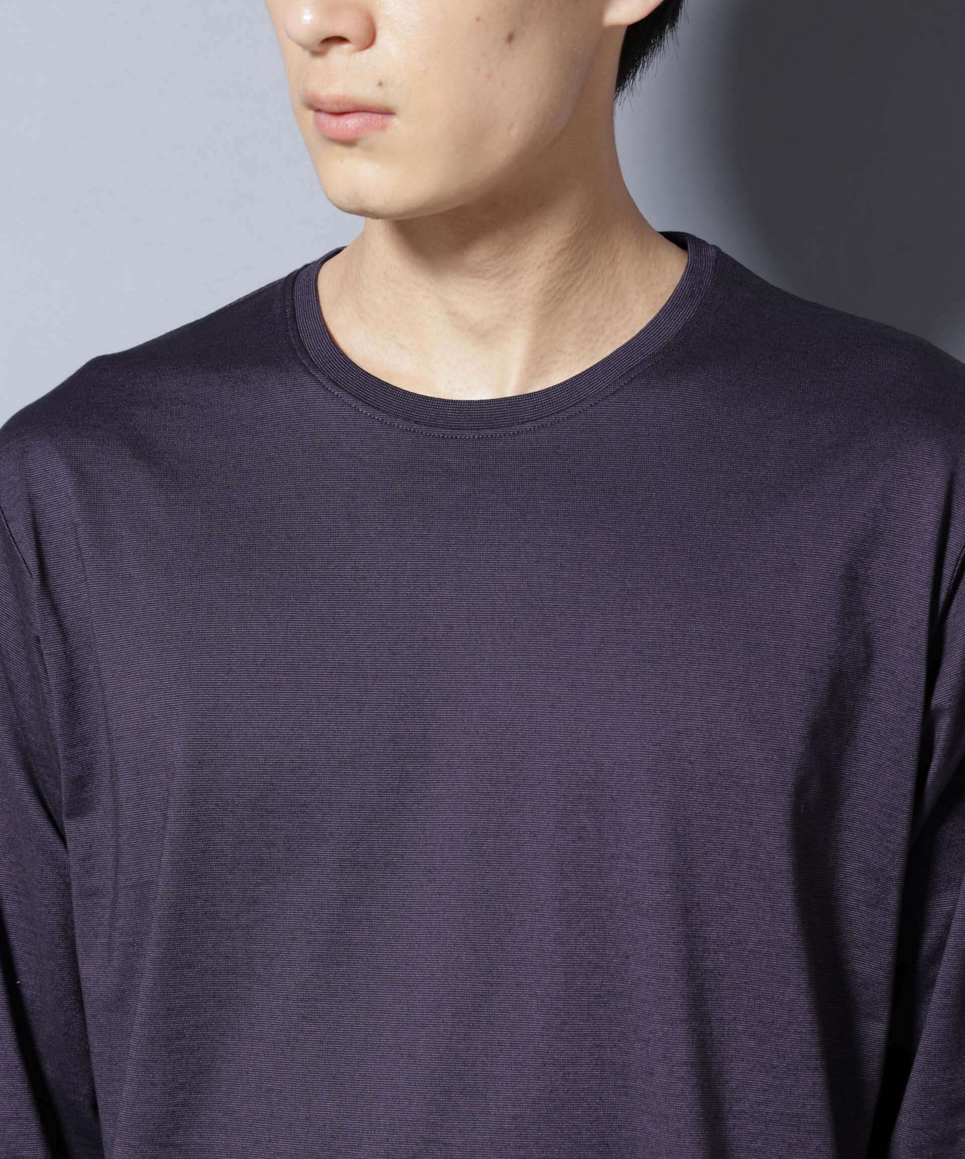 NANO universe「ソラーロライトストレッチクルーネックTシャツ 長袖」|Tシャツ・カットソー|