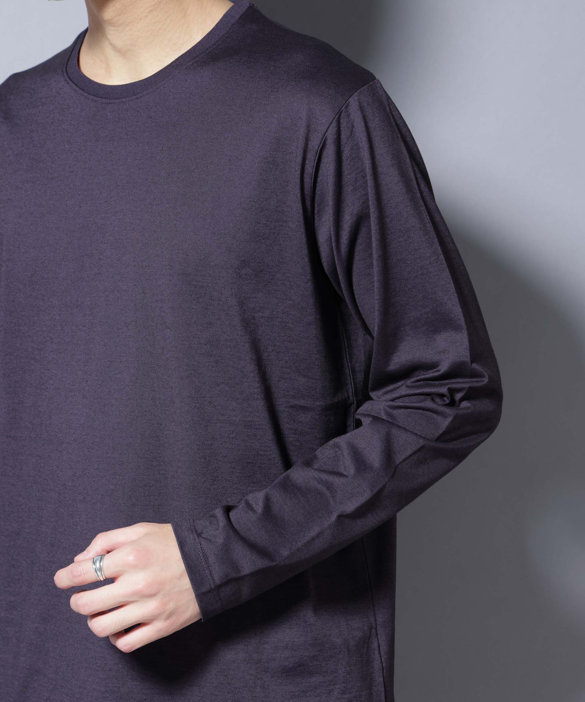 NANO universe「ソラーロライトストレッチクルーネックTシャツ 長袖」|Tシャツ・カットソー|