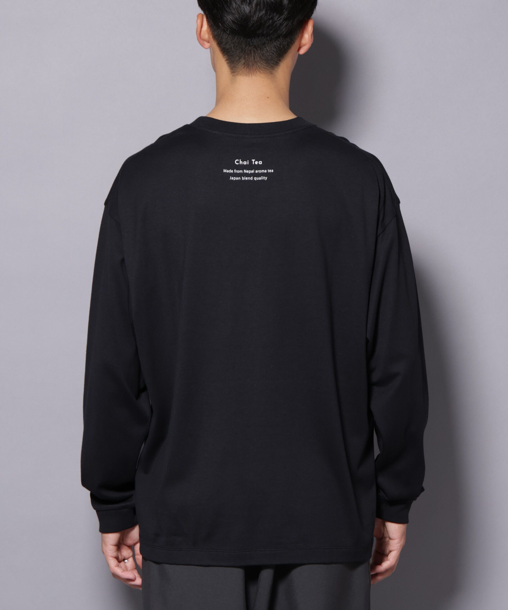 NANO universe「Anti Soaked(R)&times;SUNCHAI ロゴ刺繍 汗染み防止 Tシャツ長袖」|Tシャツ・カットソー|