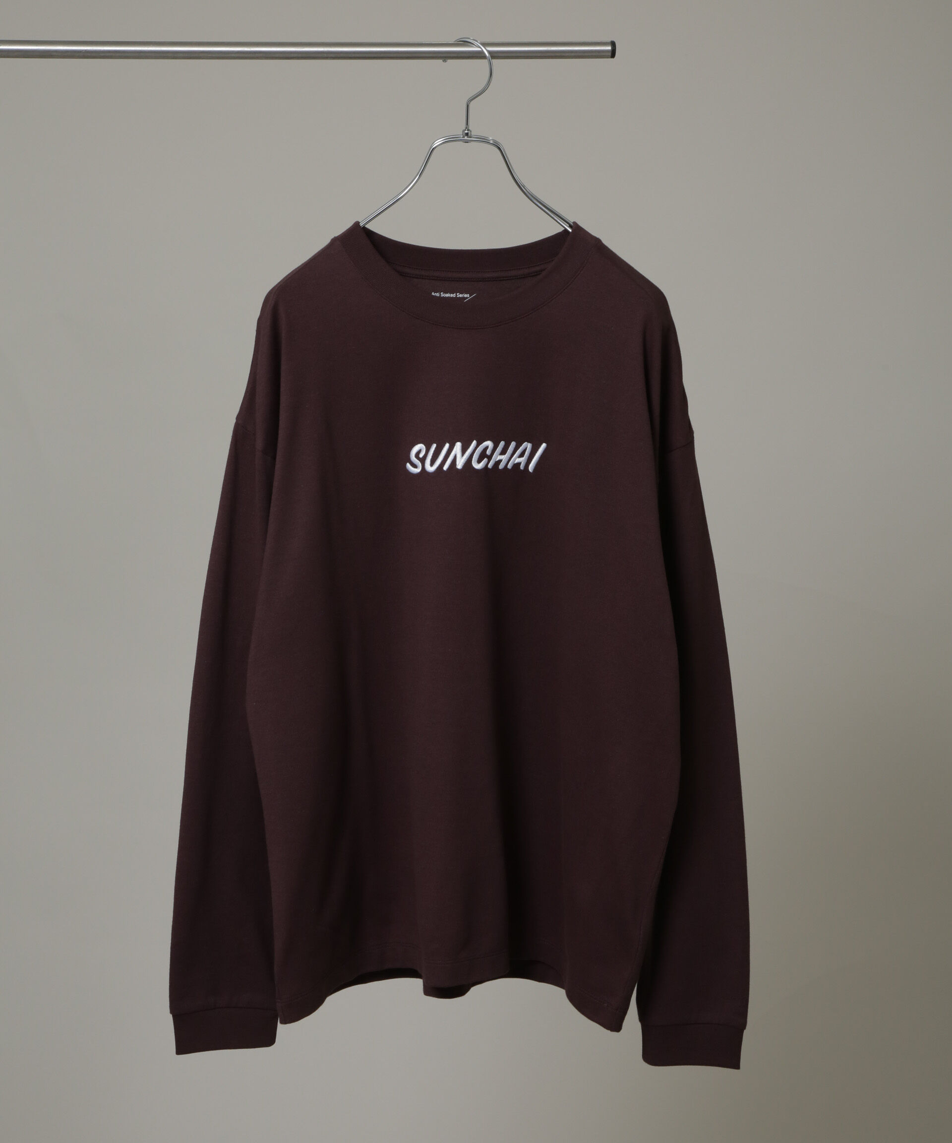 NANO universe「Anti Soaked(R)&times;SUNCHAI ロゴ刺繍 汗染み防止 Tシャツ長袖」|Tシャツ・カットソー|
