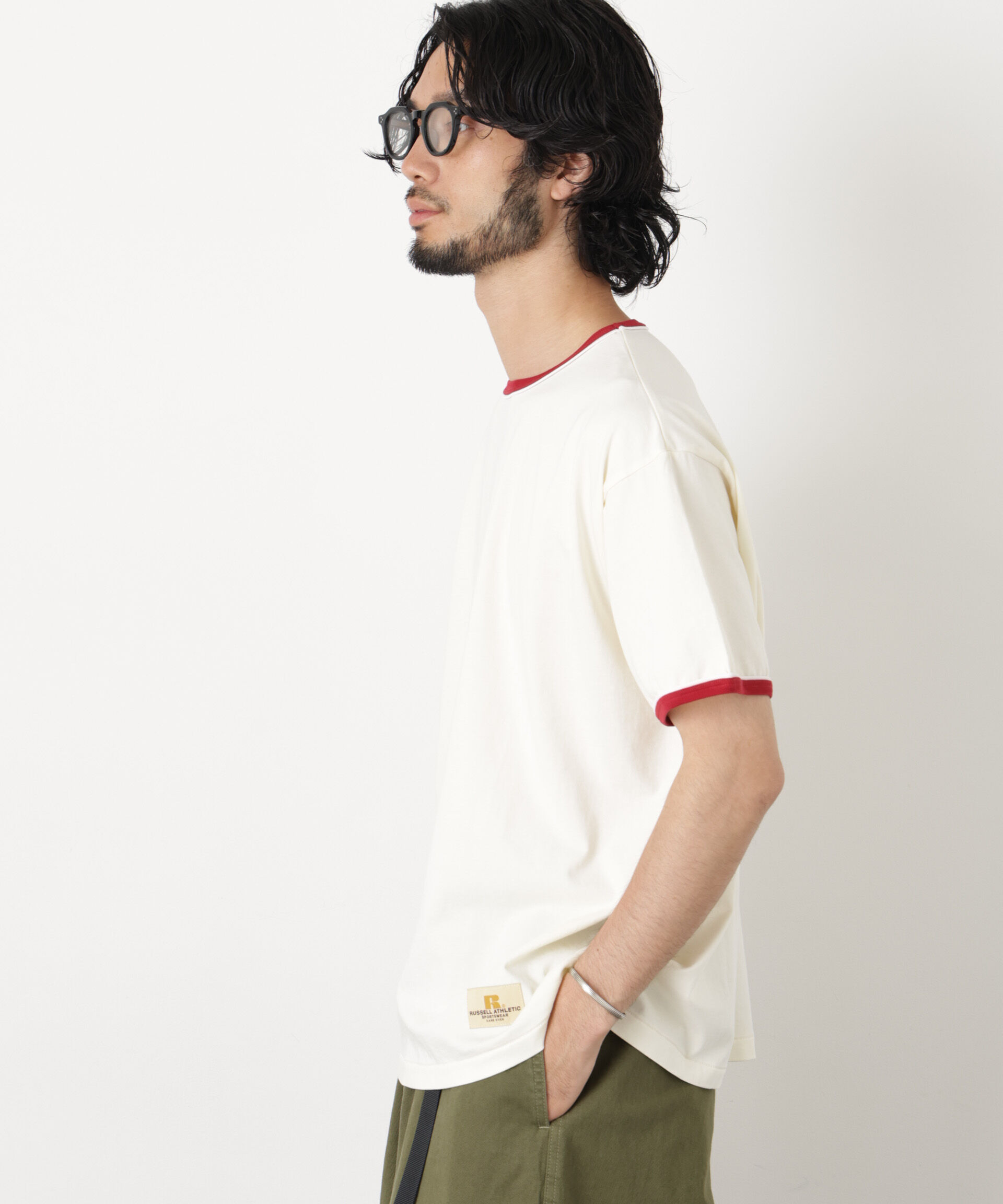 NANO universe「RUSSELL ATHLETIC/別注 RUSSELL ATHLETIC 製品加工 TEE」|Tシャツ・カットソー|