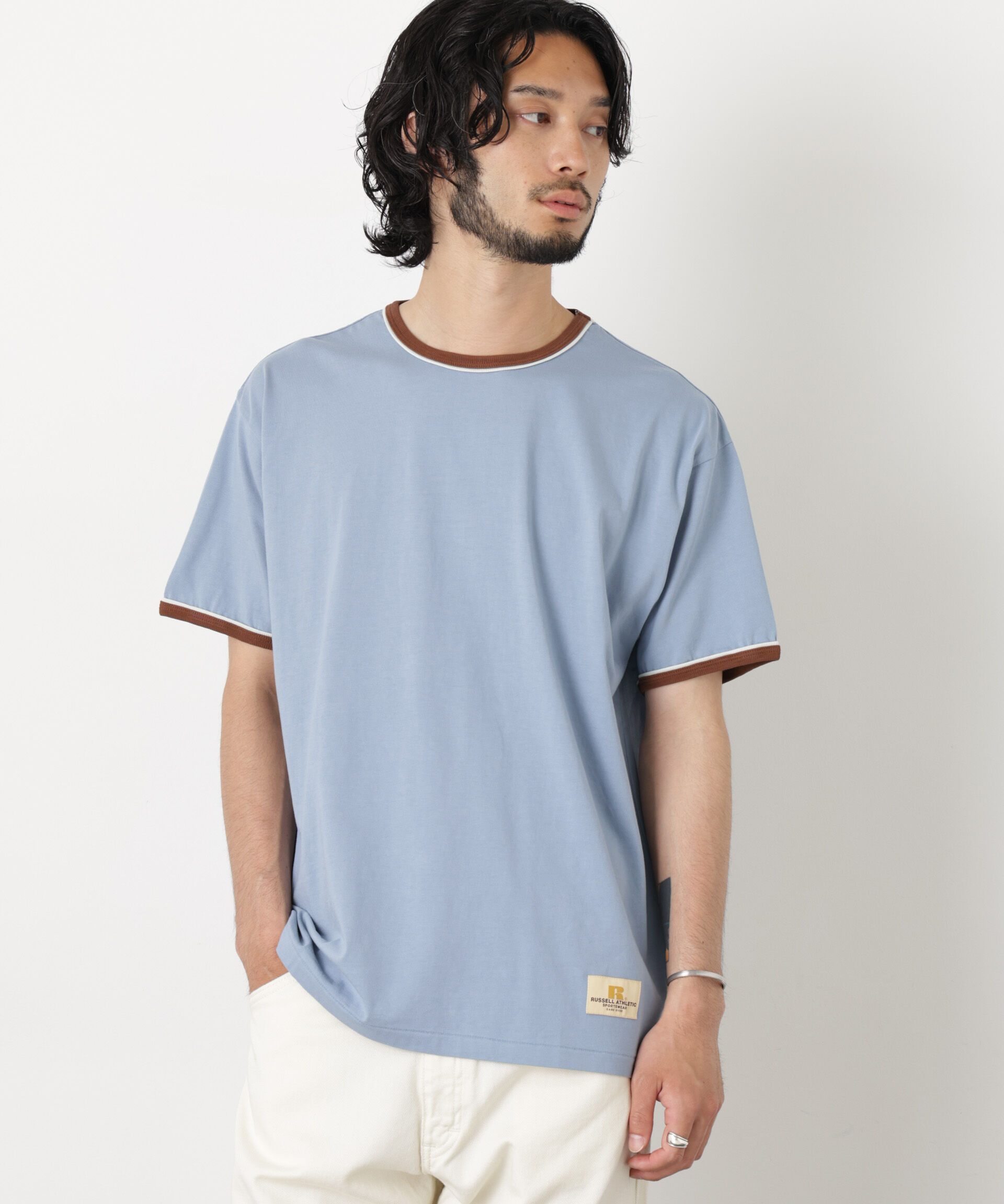 NANO universe「RUSSELL ATHLETIC/別注 RUSSELL ATHLETIC 製品加工 TEE」|Tシャツ・カットソー|