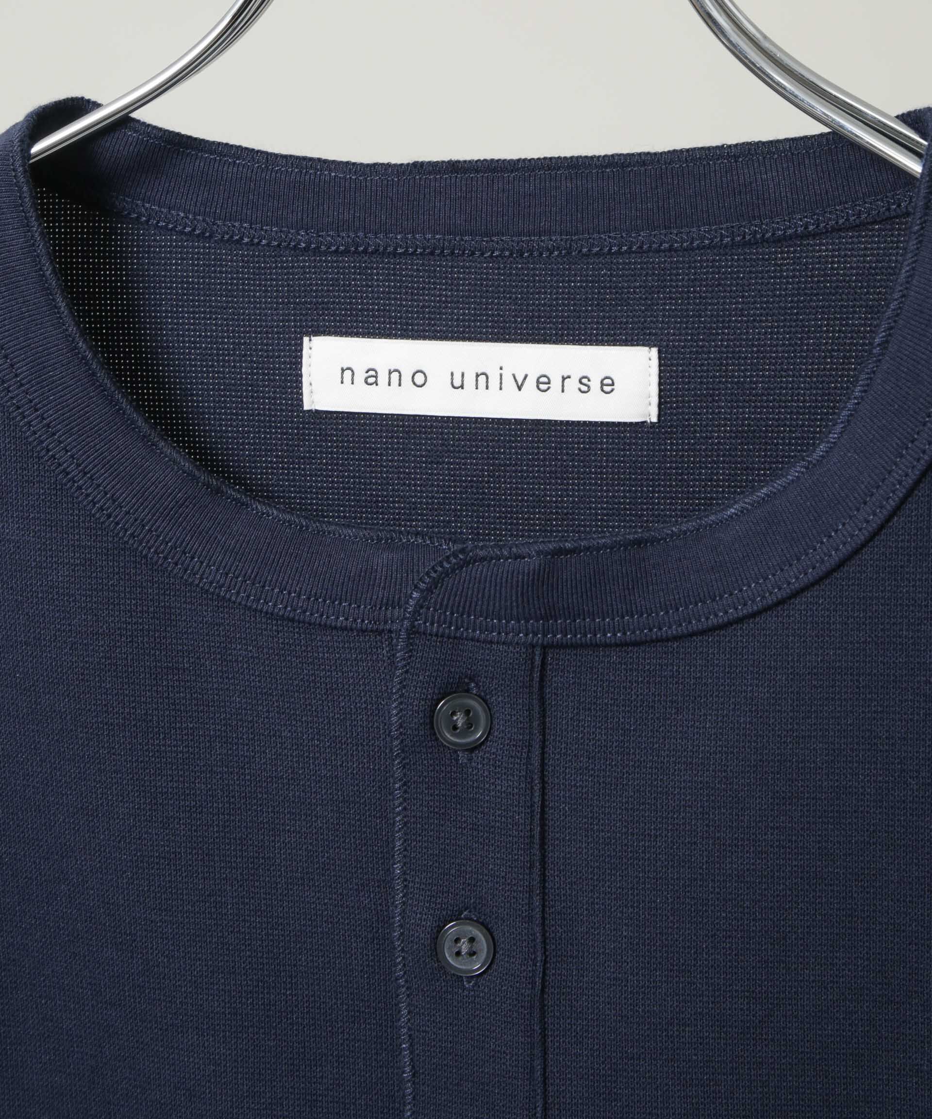 NANO universe「60サーフニットヘンリーTシャツ 半袖」|Tシャツ・カットソー|
