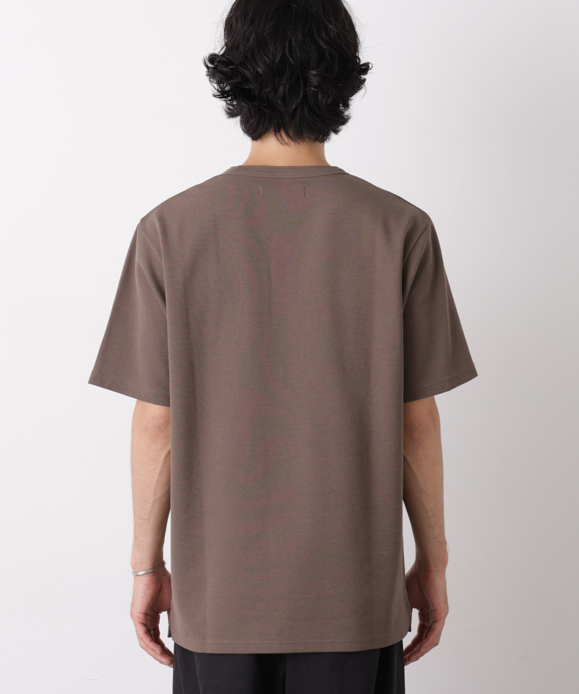 NANO universe「60サーフニットヘンリーTシャツ 半袖」|Tシャツ・カットソー|