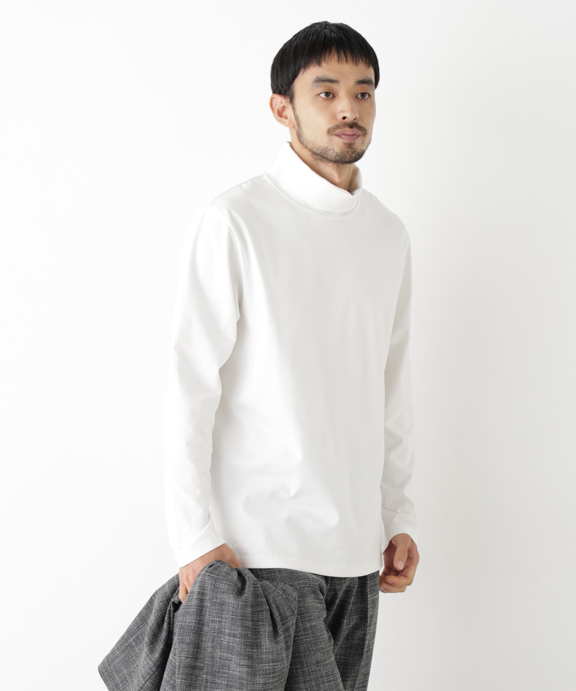 NANO universe「ジャケT(R) プレミアム タートルネック 長袖」|Tシャツ・カットソー|