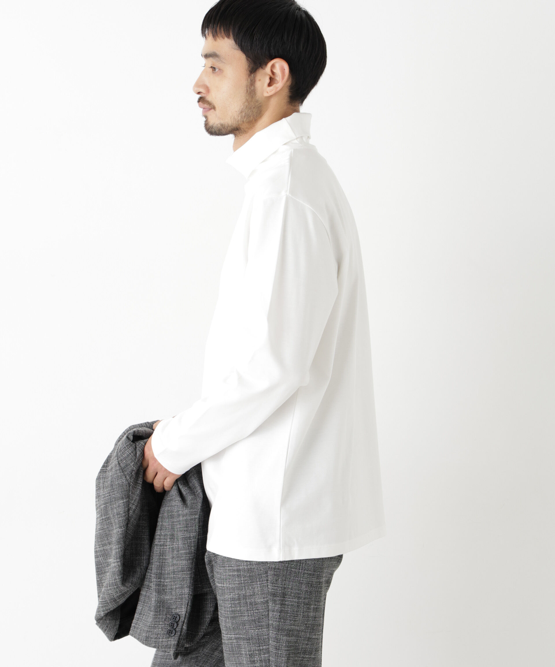 NANO universe「ジャケT(R) プレミアム タートルネック 長袖」|Tシャツ・カットソー|