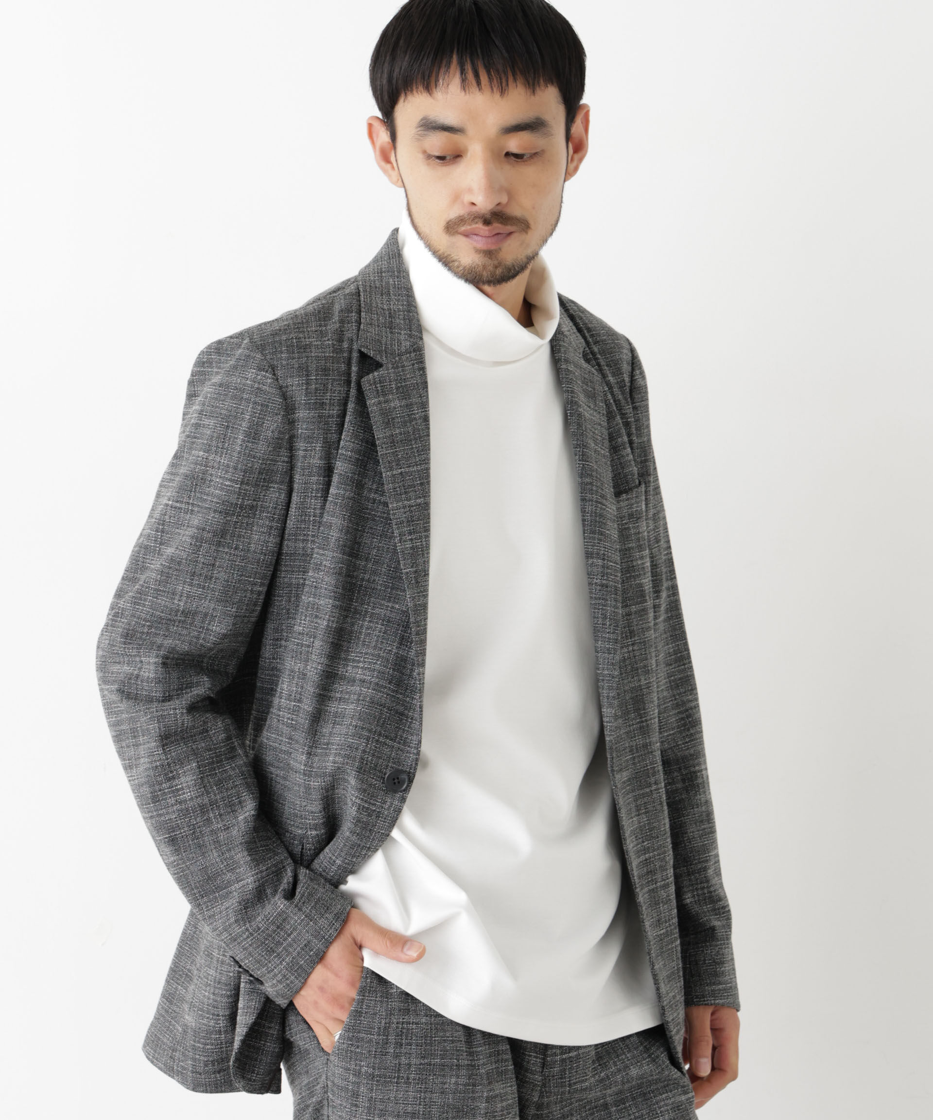 NANO universe「ジャケT(R) プレミアム タートルネック 長袖」|Tシャツ・カットソー|
