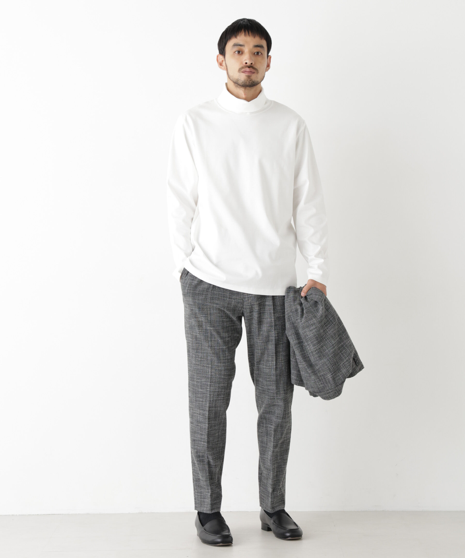 NANO universe「ジャケT(R) プレミアム タートルネック 長袖」|Tシャツ・カットソー|