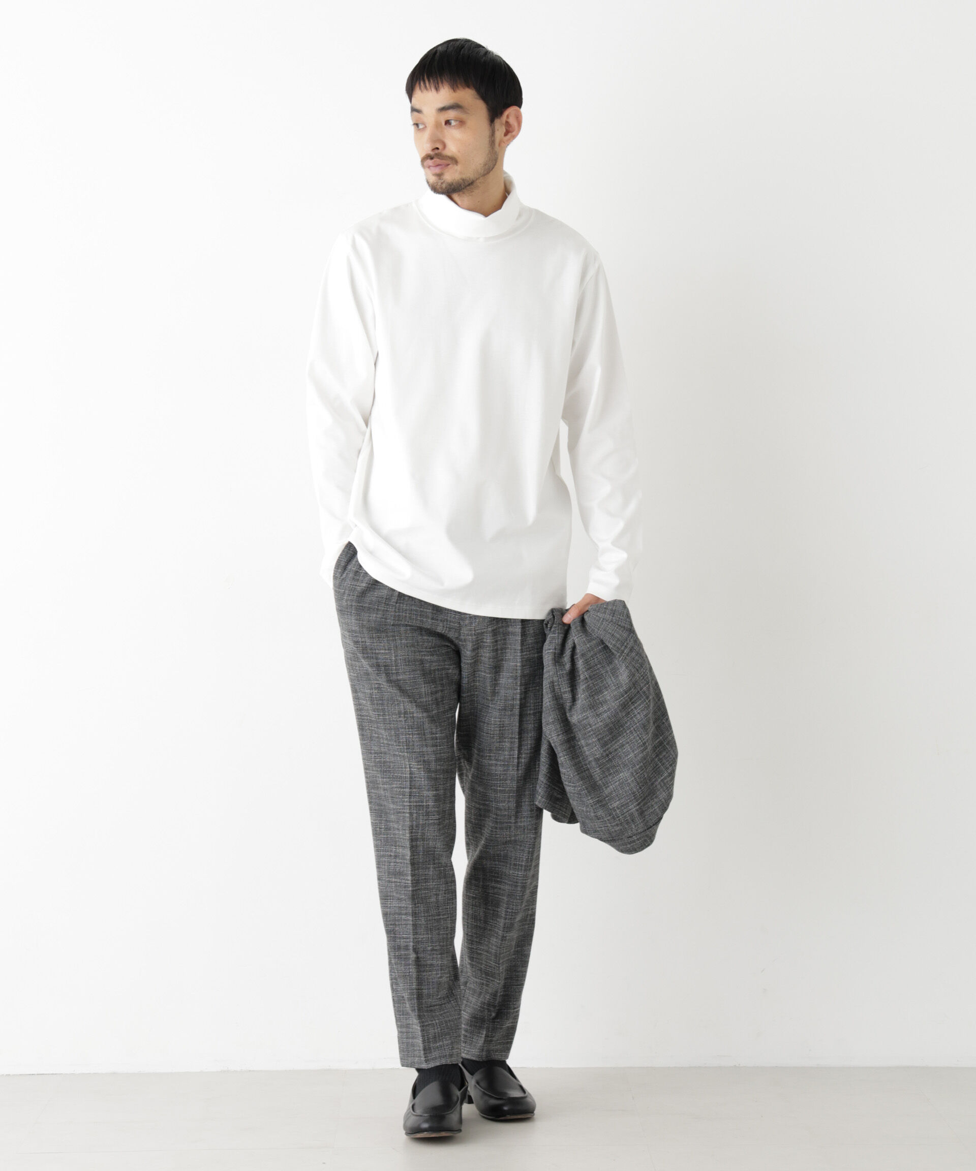 NANO universe「ジャケT(R) プレミアム タートルネック 長袖」|Tシャツ・カットソー|