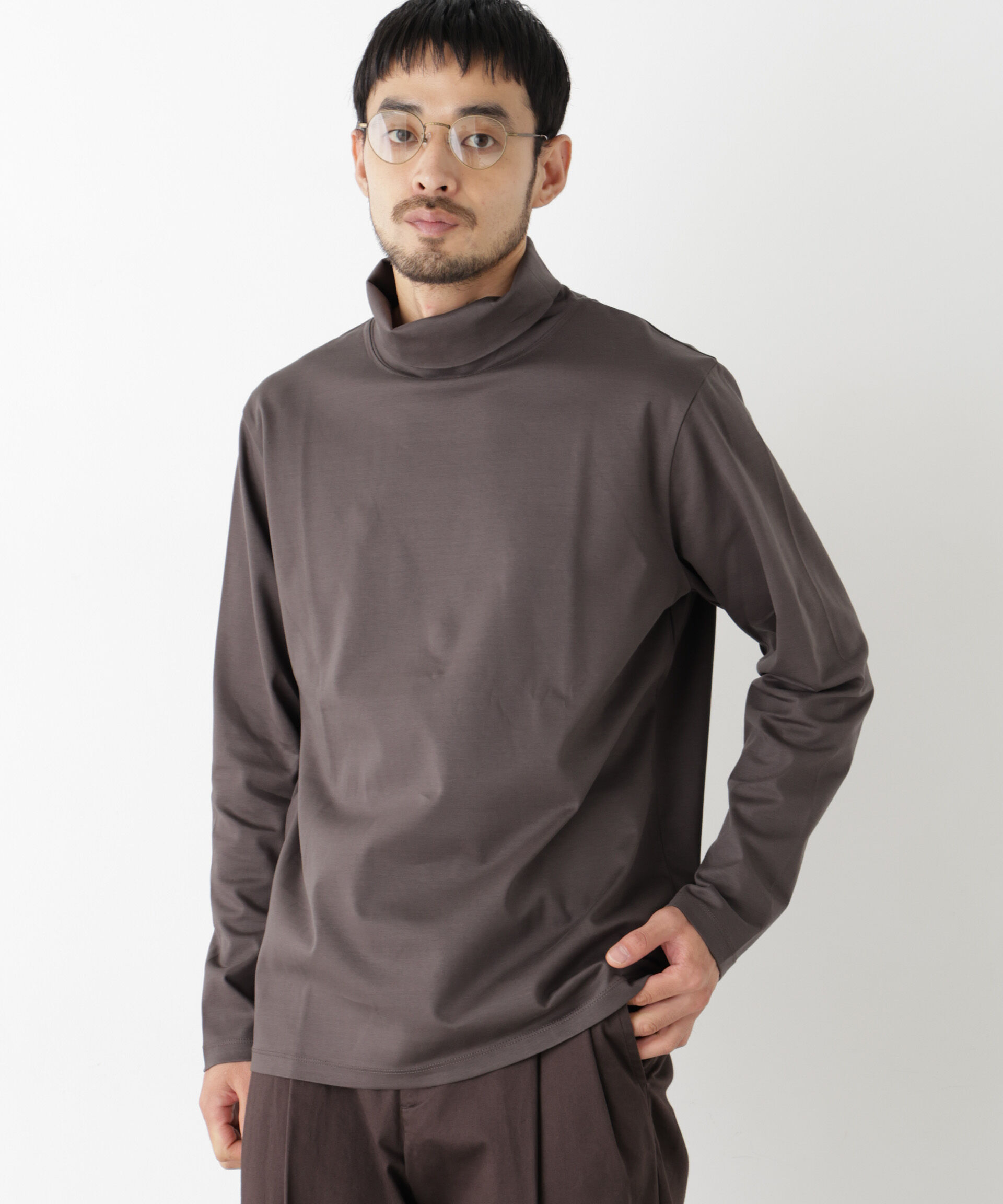 NANO universe「ジャケT(R) プレミアム タートルネック 長袖」|Tシャツ・カットソー|