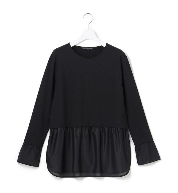 23区「【見上愛さん着用】ナチュラルコットンベア シアーコンビ カットソー」|Tシャツ・カットソー|