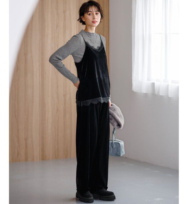 23区「【一部予約】ベロアキャミ ツインセット トップス」|Tシャツ・カットソー|
