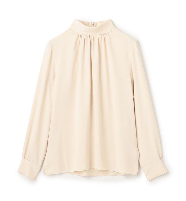 BEIGE,「【人気シリーズ】EVA / ハイネックロングスリーブブラウス」|シャツ・ブラウス|