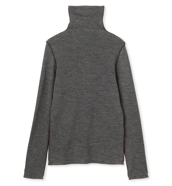 BEIGE,「FORD / 配色メローハイネックウールトップス」|Tシャツ・カットソー|