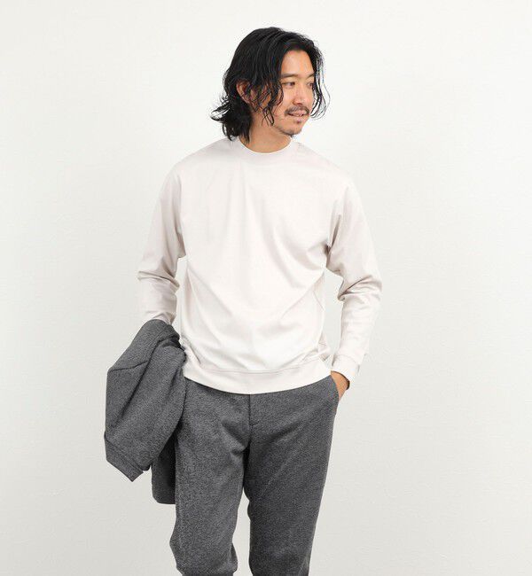 NOLLEY'S goodman「《ビジカジ対応》シルケットスムース クルーネック ドレスロンT 26AW」|Tシャツ・カットソー|