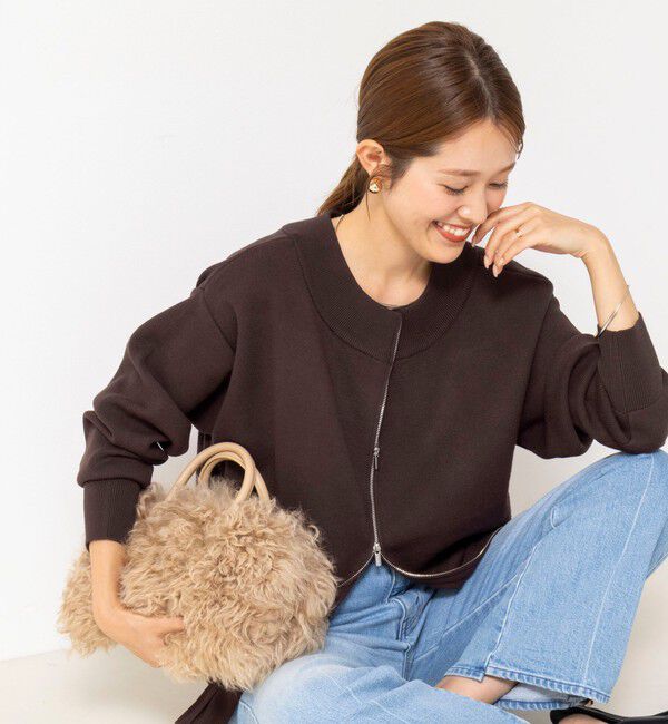 NOLLEY'S「【WEB限定】ウォッシャブルダブルジップ2WAYニット」|カーディガン|