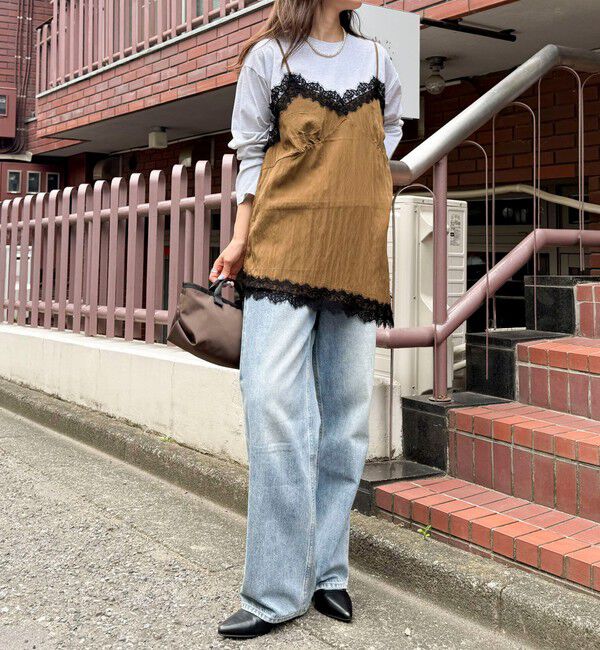 fredy emue「レースキャミコンビロンＴシャツ」|Tシャツ・カットソー|
