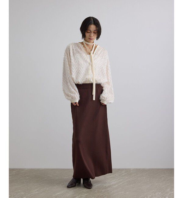 SALON adam et rope'「【WEB限定】シアージャガード2WAYブラウス」|シャツ・ブラウス|