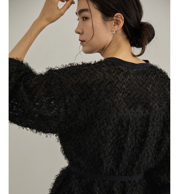 SALON adam et rope'「【WEB限定】シアージャガード2WAYブラウス」|シャツ・ブラウス|