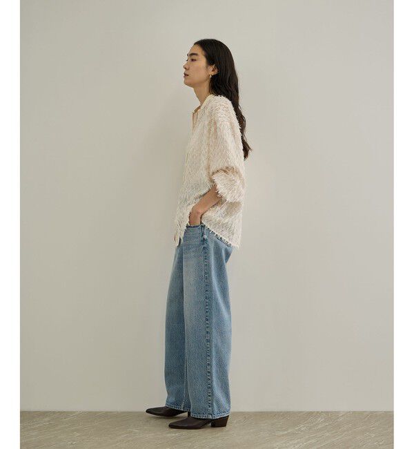 SALON adam et rope'「【WEB限定】シアージャガード2WAYブラウス」|シャツ・ブラウス|