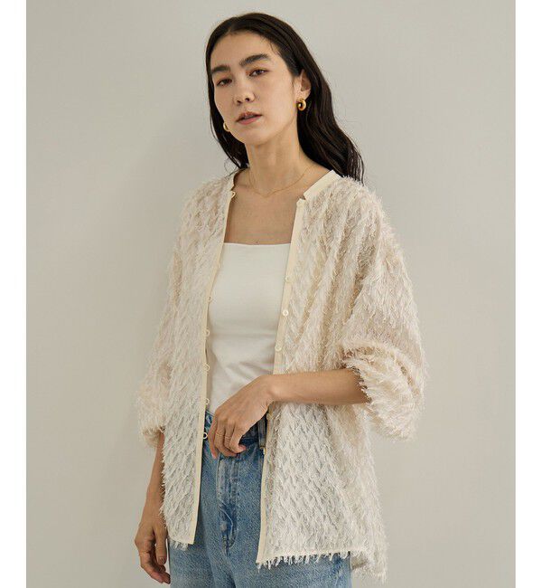 SALON adam et rope'「【WEB限定】シアージャガード2WAYブラウス」|シャツ・ブラウス|