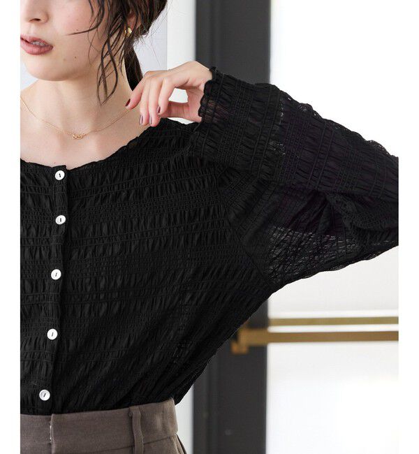 VIS「ドットシャーリングシアーカーディガン」|カーディガン|