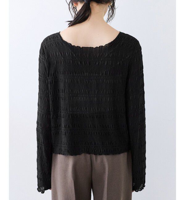 VIS「ドットシャーリングシアーカーディガン」|カーディガン|