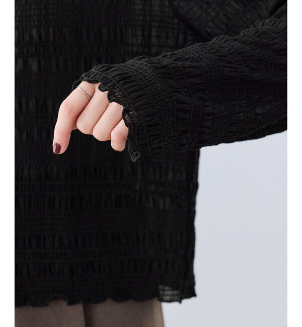 VIS「ドットシャーリングシアーカーディガン」|カーディガン|