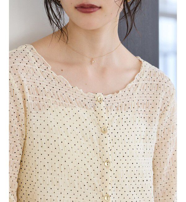 VIS「ドットシャーリングシアーカーディガン」|カーディガン|