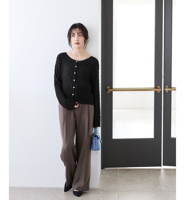 VIS「ドットシャーリングシアーカーディガン」|カーディガン|