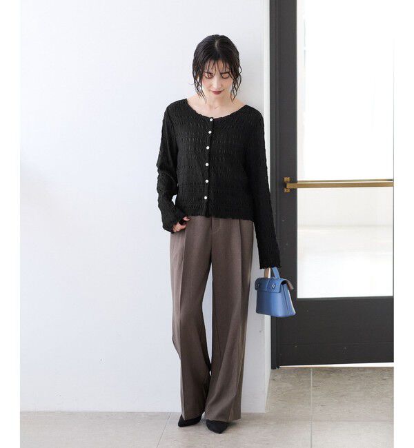 VIS「ドットシャーリングシアーカーディガン」|カーディガン|