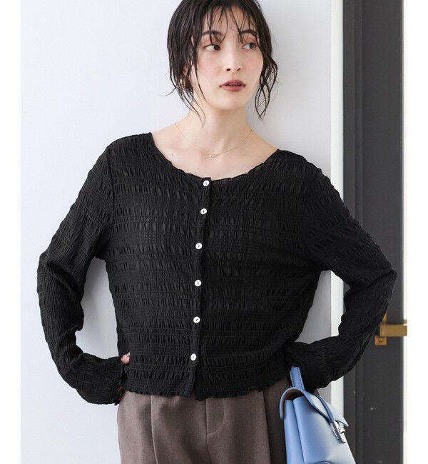 VIS「ドットシャーリングシアーカーディガン」|カーディガン|