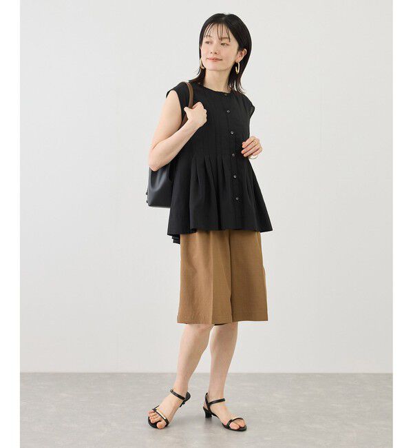 Rope&rsquo;Picnic「【WEB限定カラー】タックデザインペプラムシャツ」|シャツ・ブラウス|