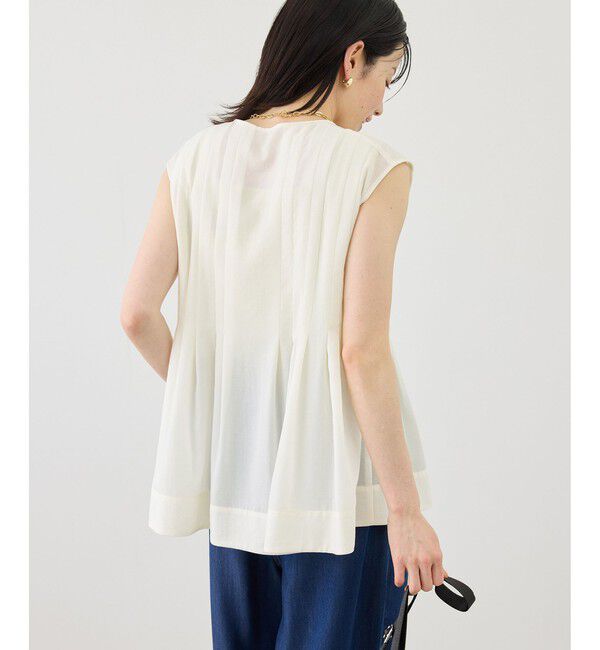 Rope&rsquo;Picnic「【WEB限定カラー】タックデザインペプラムシャツ」|シャツ・ブラウス|