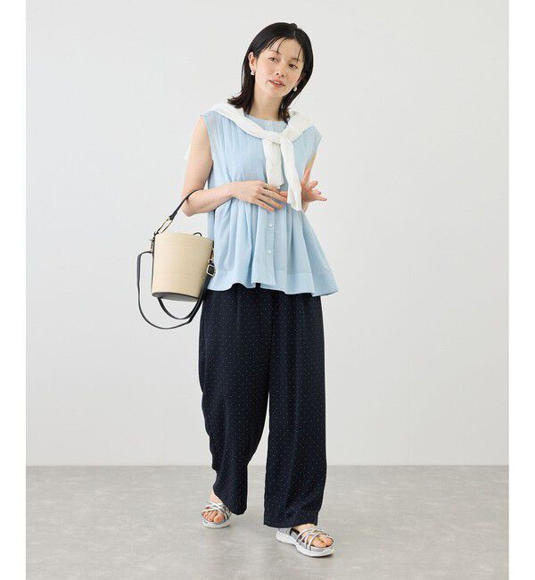Rope&rsquo;Picnic「【WEB限定カラー】タックデザインペプラムシャツ」|シャツ・ブラウス|