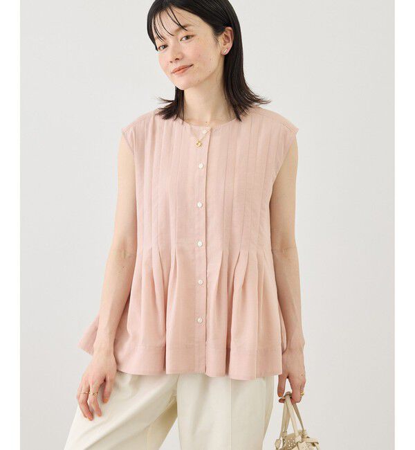 Rope&rsquo;Picnic「【WEB限定カラー】タックデザインペプラムシャツ」|シャツ・ブラウス|
