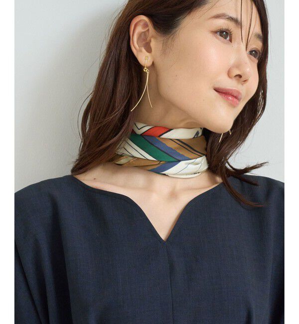 ROPE PICNIC PASSAGE「PARIS Peaceful Scenery スカーフ 70cm」|バンダナ・スカーフ|