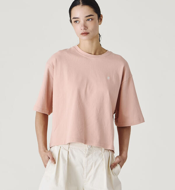 GYMPHLEX「Gymphlex | シルケットコットン クルーネックTシャツ WOMEN」|Tシャツ・カットソー|