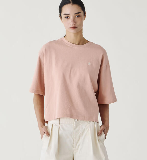 GYMPHLEX「Gymphlex | シルケットコットン クルーネックTシャツ WOMEN」|Tシャツ・カットソー|