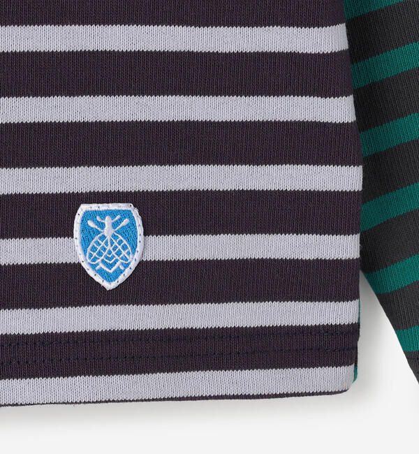 ORCIVAL「ORCIVAL | ハーレクイン コットンロード クルーネック フレンチバスクTシャツ MEN」|Tシャツ・カットソー|