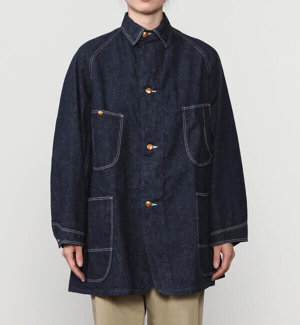  「orSlow | LOOSE FIT DENIM COVERALL WOMEN」|デニムジャケット|