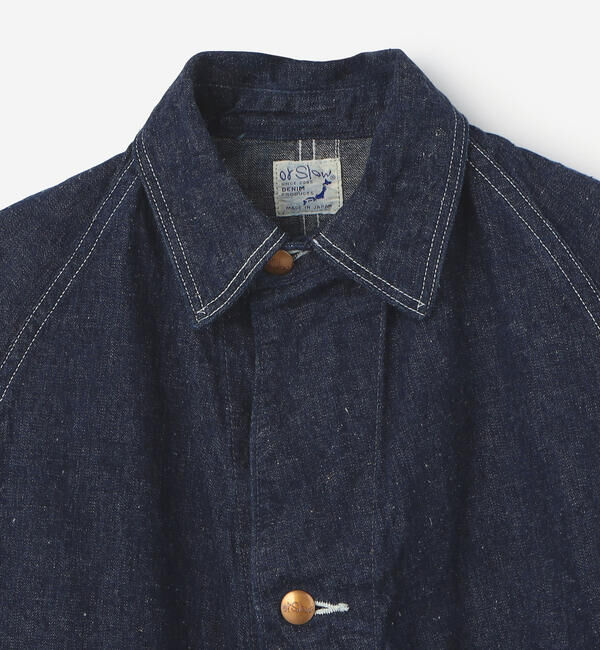  「orSlow | LOOSE FIT DENIM COVERALL WOMEN」|デニムジャケット|