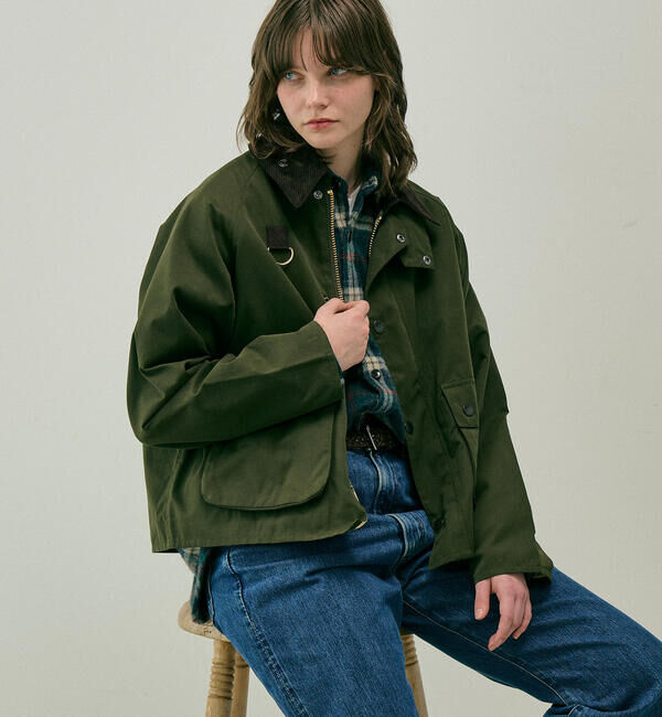  「Barbour | 〈別注〉PEACH BLYTH ショートジャケット WOMEN」|テーラードジャケット|