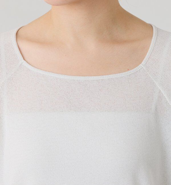  「【人気アイテム／リニューアル】ラメリブスクエアカットソー」|Tシャツ・カットソー|