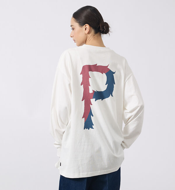 ABAHOUSE「【POLER/ポーラー】BIG LOGO CREW/ビッグロゴ クルーネック ロ」|Tシャツ・カットソー|ホワイト
