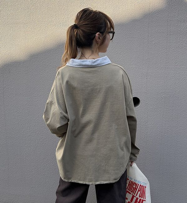 Rouge vif「【MICA＆DEAL / マイカ＆ディール】ラガーシャツ / ロングスリーブTシ」|Tシャツ・カットソー|