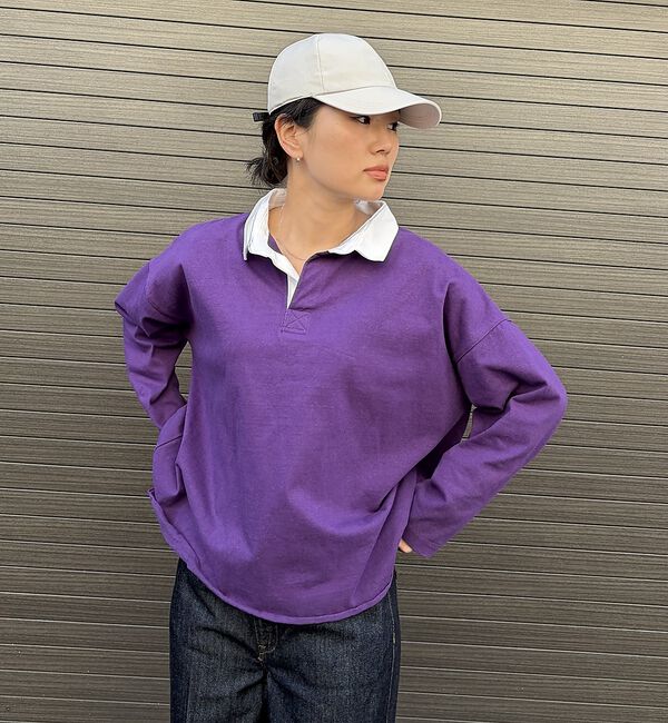 Rouge vif「【MICA＆DEAL / マイカ＆ディール】ラガーシャツ / ロングスリーブTシ」|Tシャツ・カットソー|
