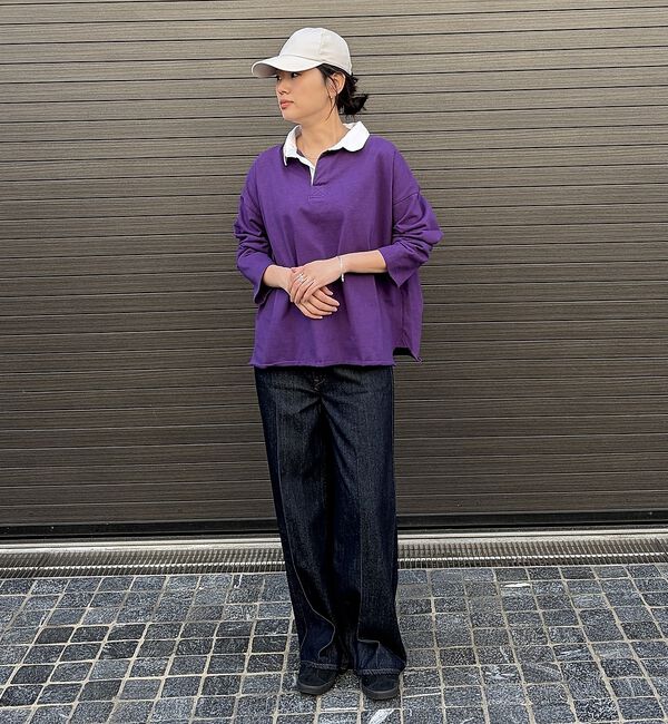 Rouge vif「【MICA＆DEAL / マイカ＆ディール】ラガーシャツ / ロングスリーブTシ」|Tシャツ・カットソー|