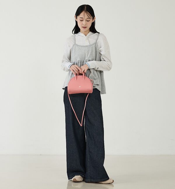 Rouge vif「【blancle/ブランクレ】オイルスムースレザー2WAYミニボストンバッグ/O」|ショルダー・メッセンジャー|