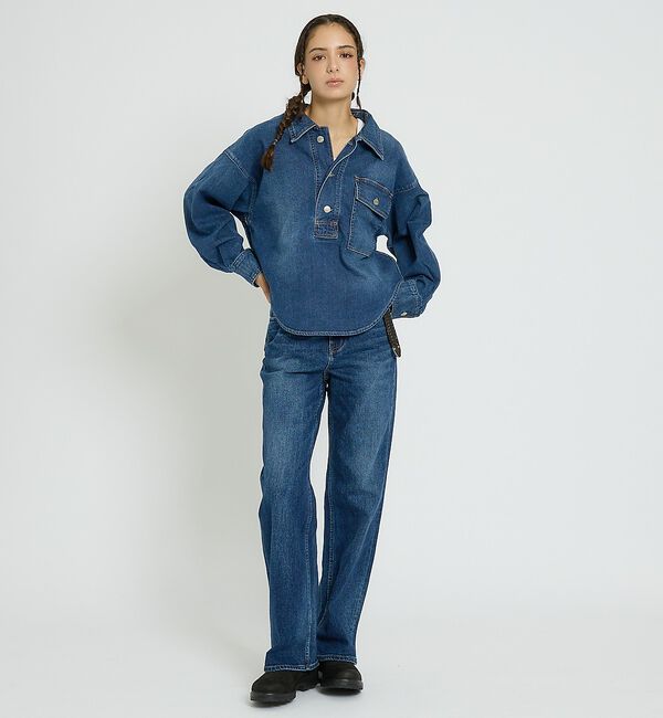 Rouge vif「【Healthy denim / ヘルシーデニム】Roti/デニムシャツ/スキッ」|シャツ・ブラウス|